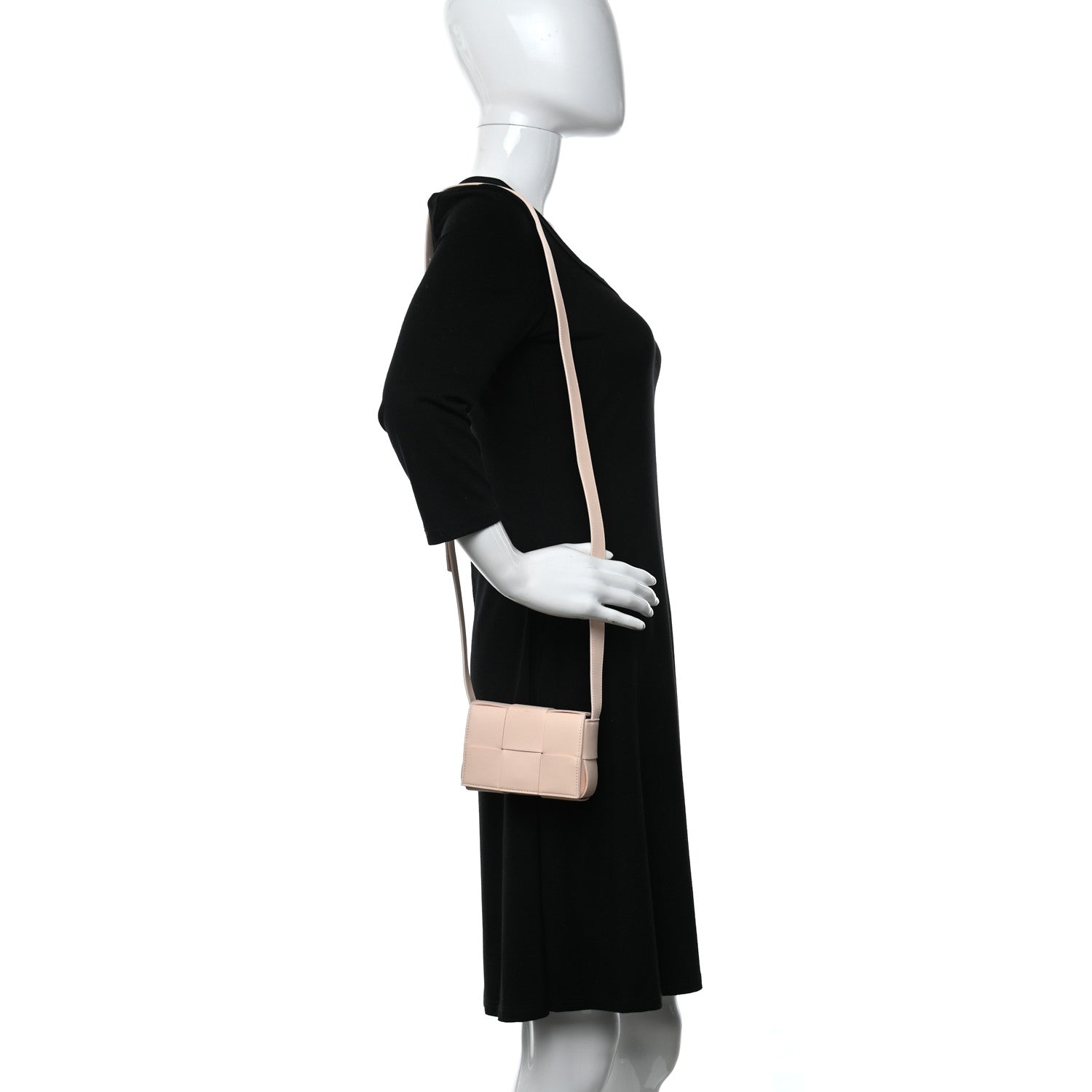 Bottega Veneta Lambskin Maxi Intreccio Candy Cassette Crossbody Bag Melon Washed 2 of 8