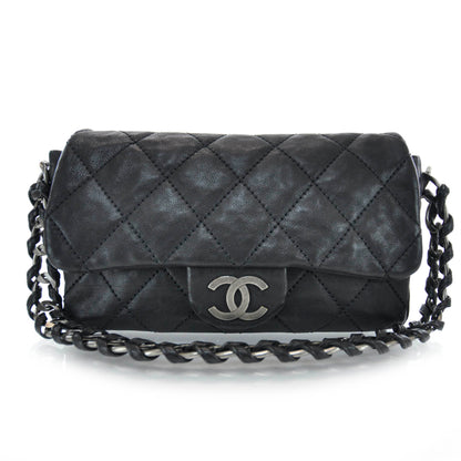 Chanel Leather Modern Chain Flap Black 1 of 8