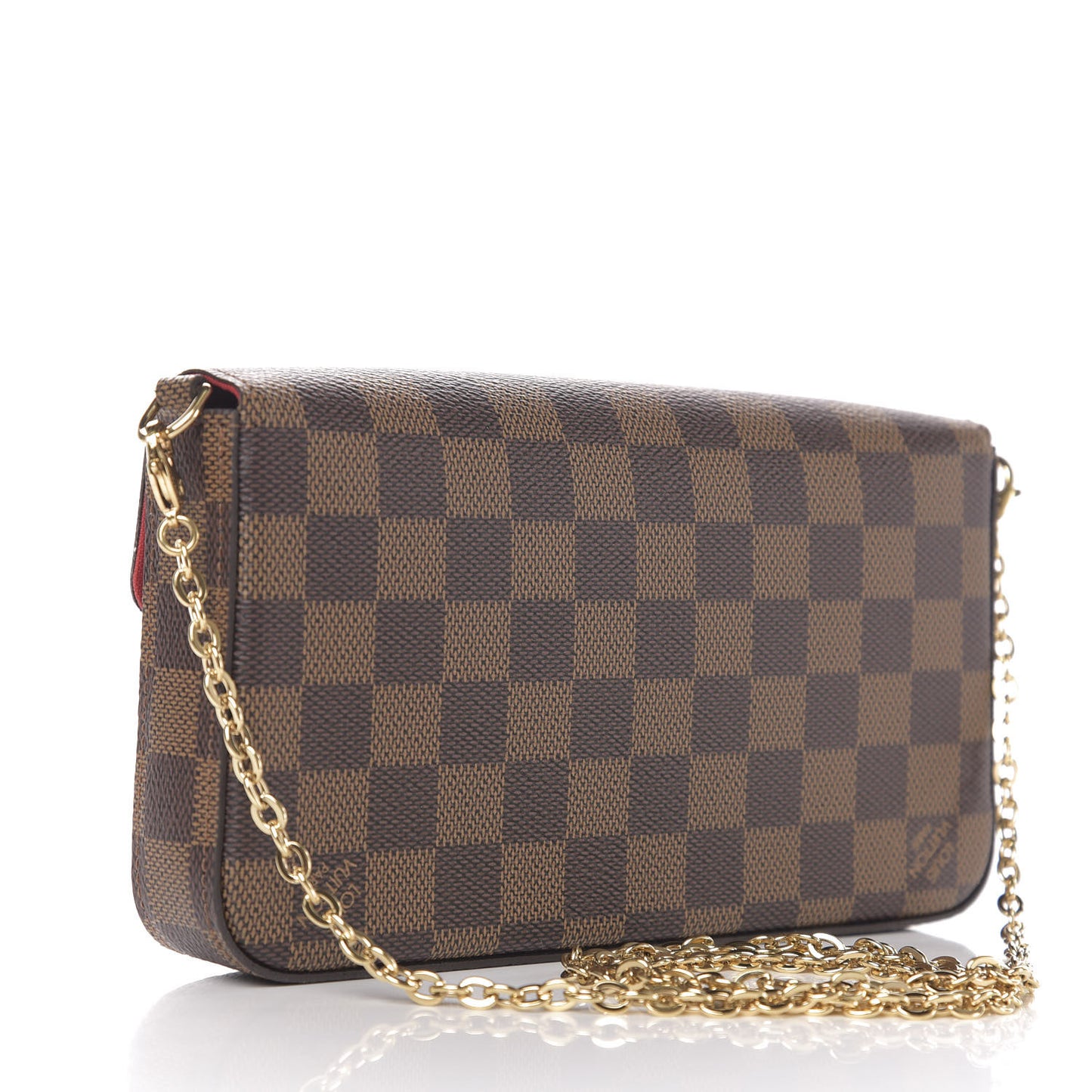 Damier Ebene Pochette Felicie Chain Wallet