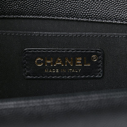Chanel Caviar Quilted Medium Boy Flap Black 5 of 14