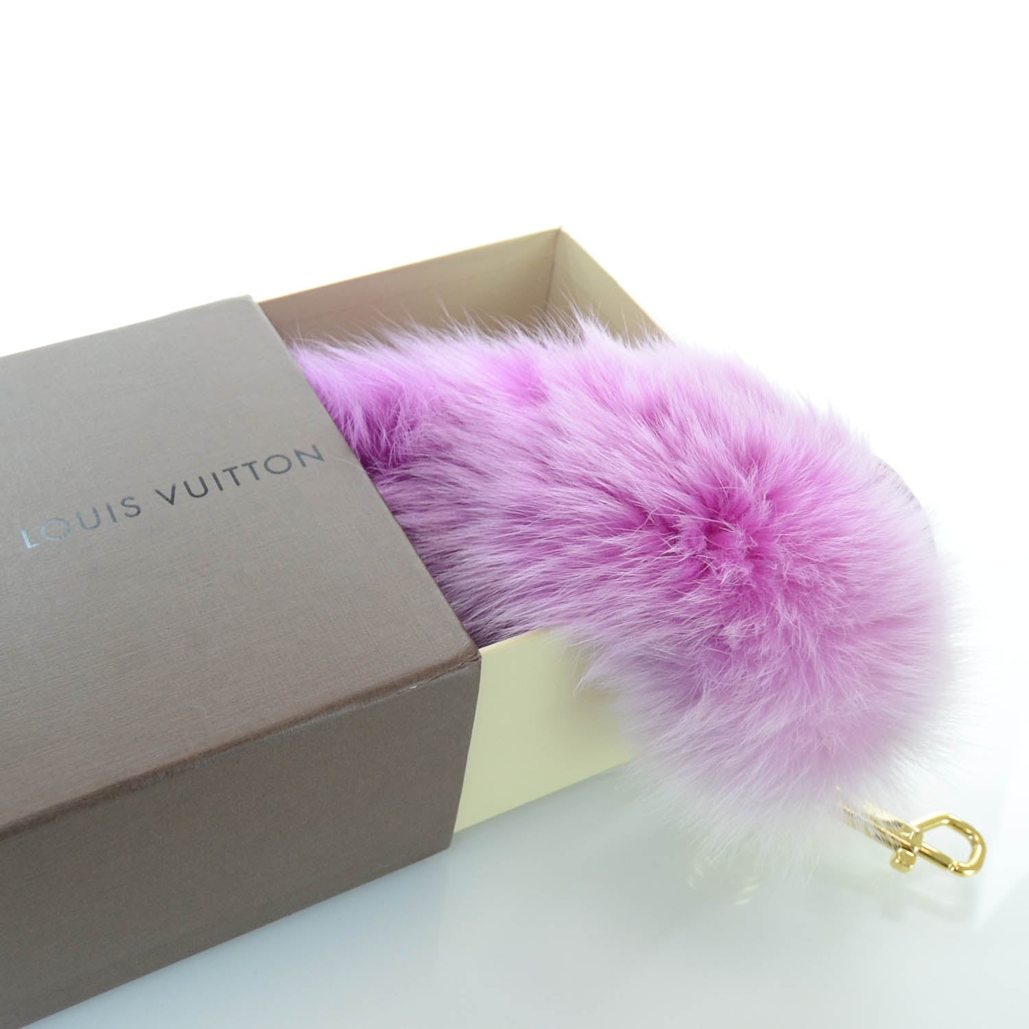 Louis Vuitton Fox Fur Foxy Bag Charm Rose 4 of 5