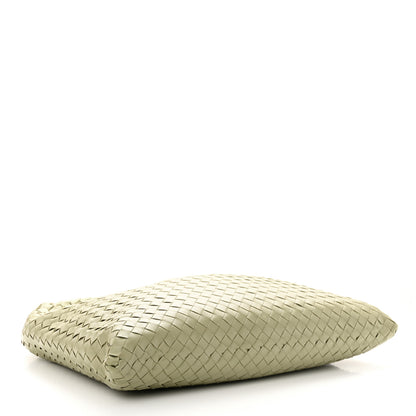 Bottega Veneta Calfskin Intrecciato Large Hop Travertine 4 of 9