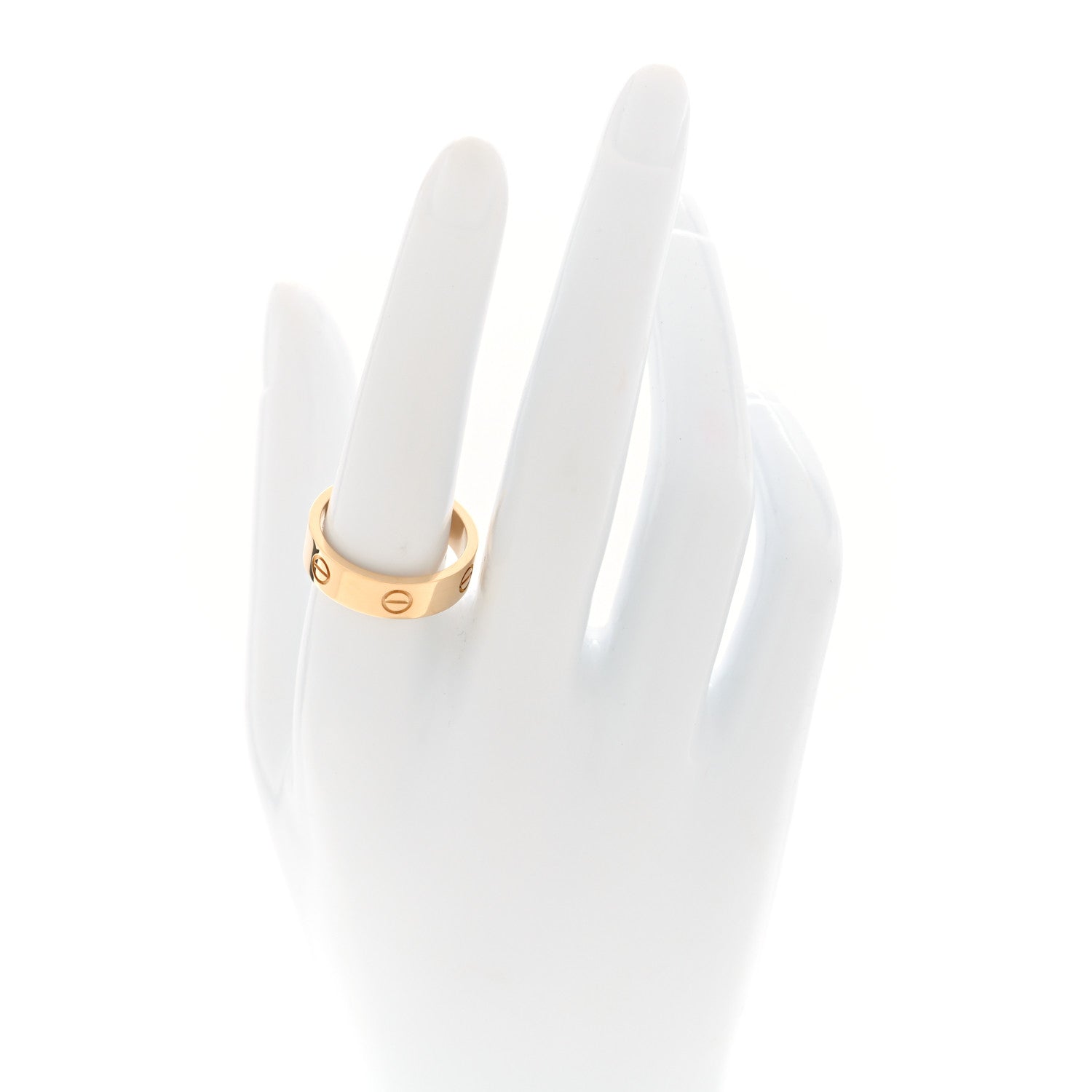 Cartier 18K Yellow Gold 5.5mm LOVE Ring 58 8.5 2 of 4