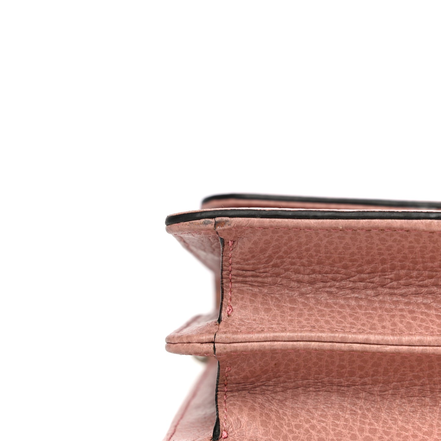 Dollar Calfskin Small Interlocking G Shoulder Bag Soft Pink