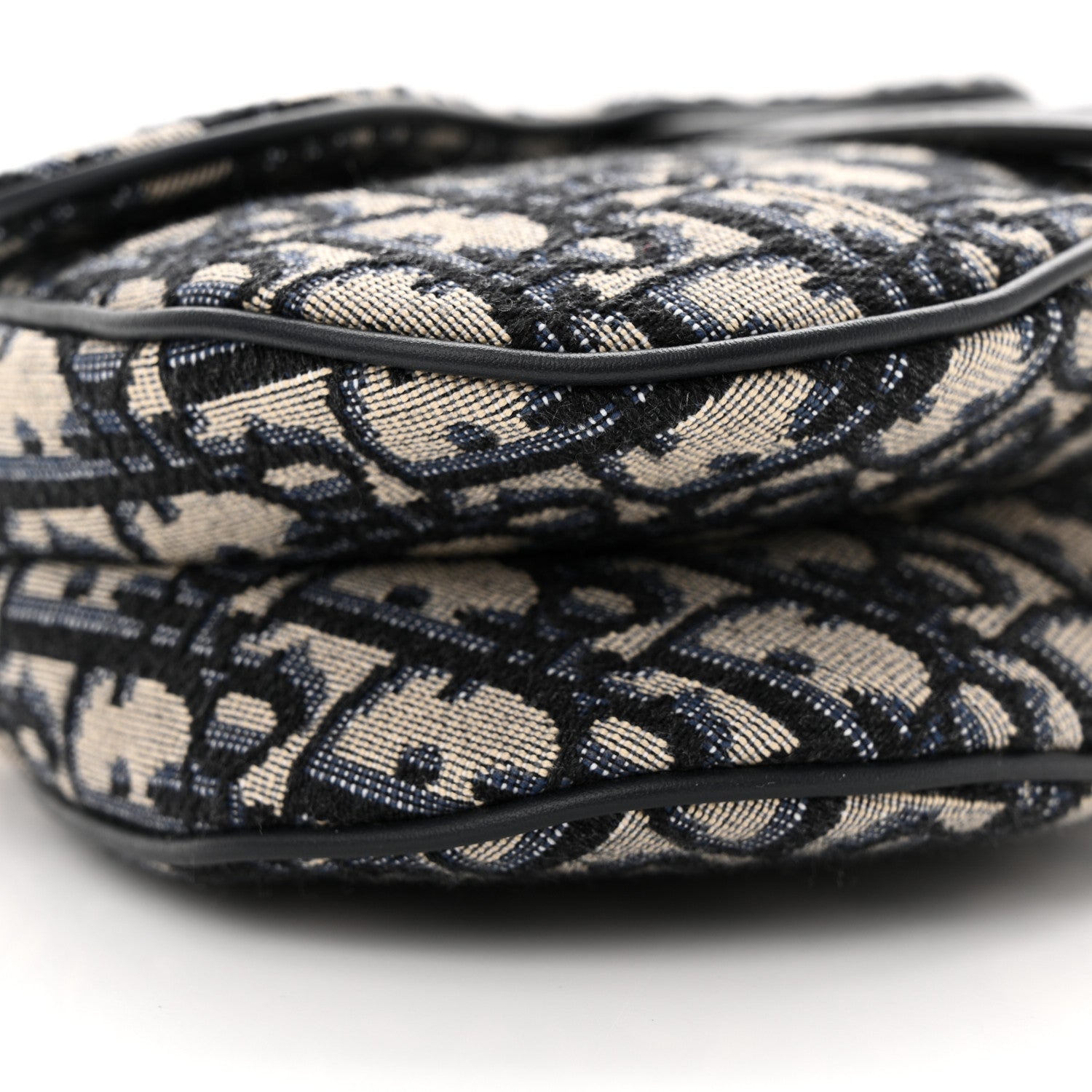 Christian Dior Oblique Mini Saddle Bag Blue 9 of 10