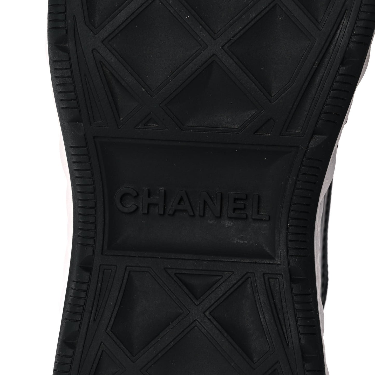 Velvet Calfskin Mixed Fibers CC Sneakers 38 Black