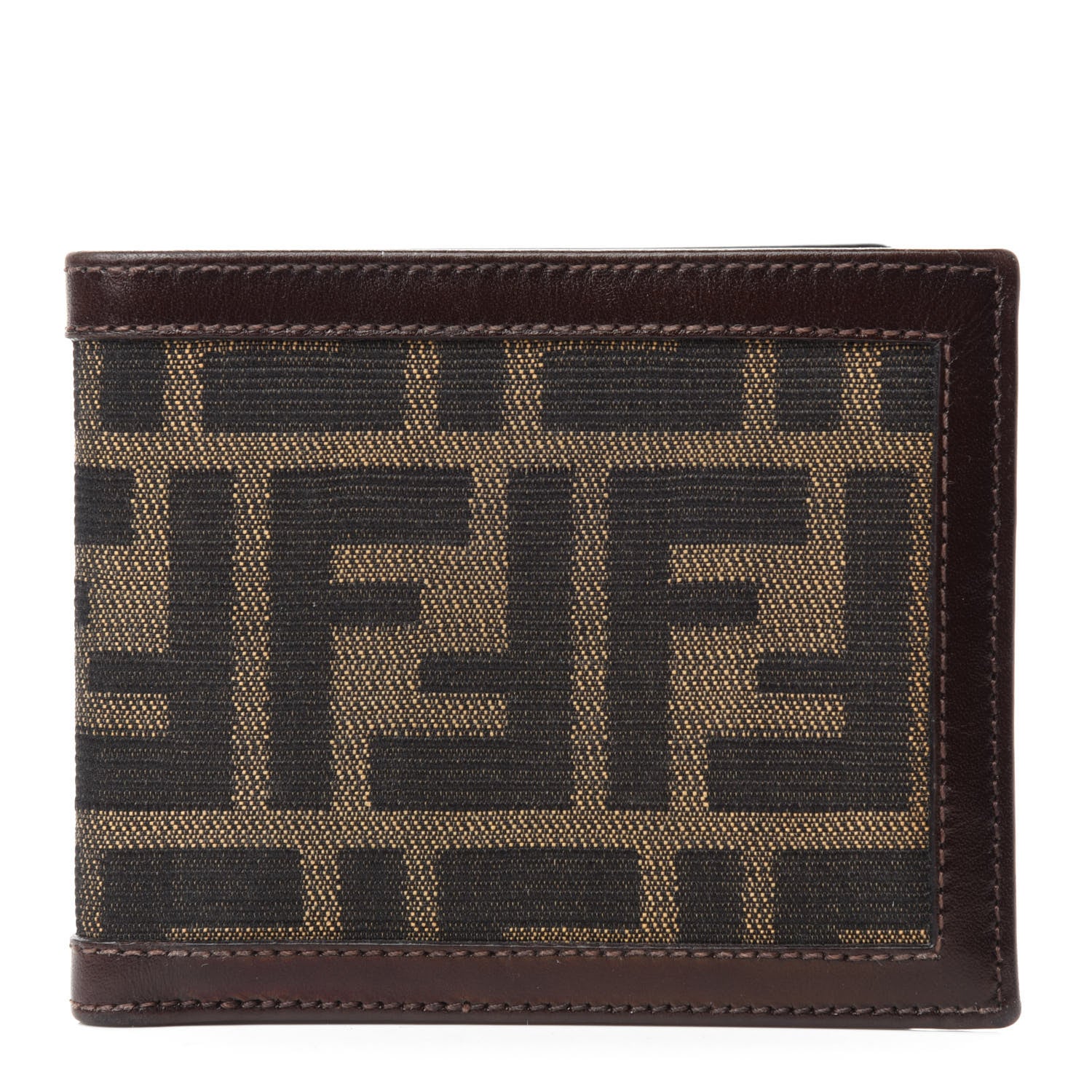 Fendi Zucca Bi-Fold Wallet Tobacco 1 of 7
