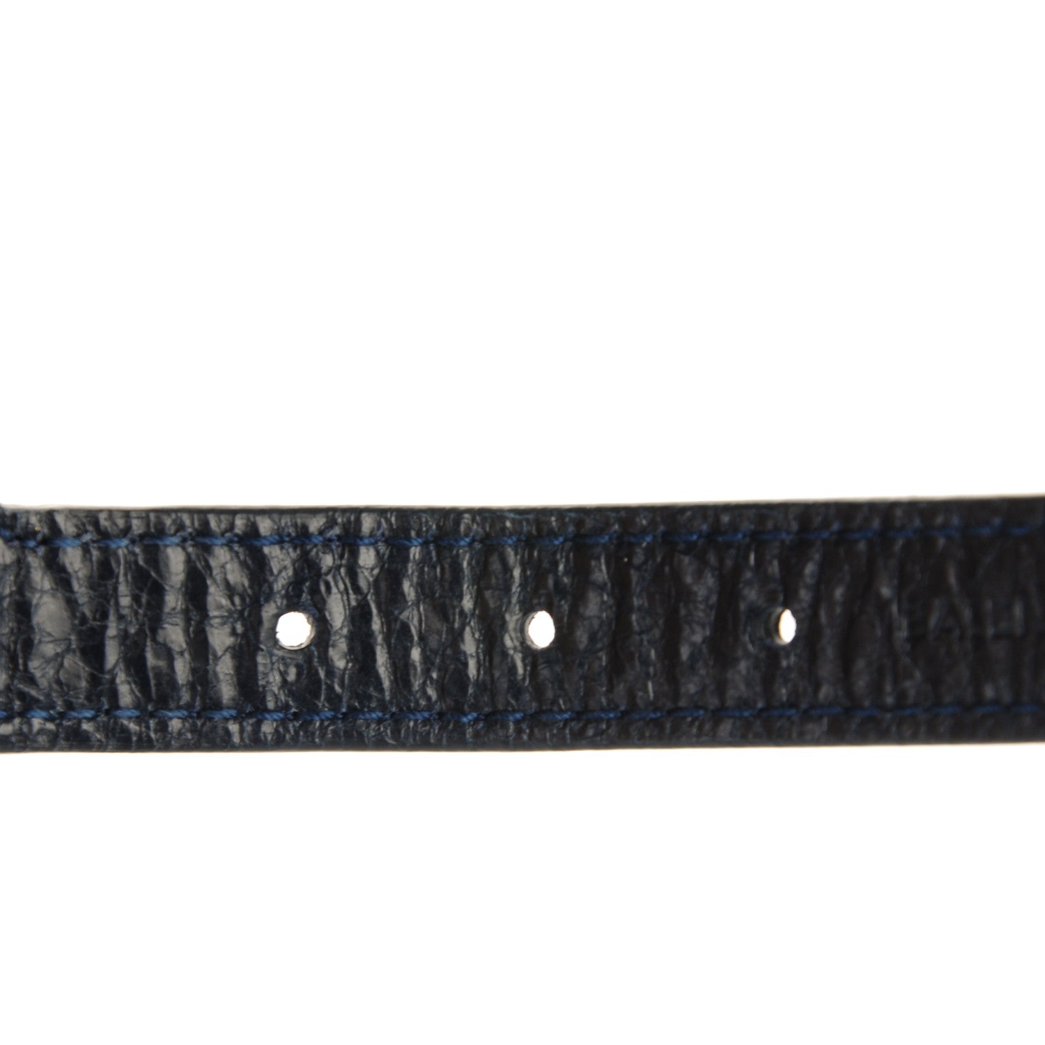 Balenciaga Agneau Arena Two Row Giant Gold M Bracelet Bleu Obscur 5 of 8