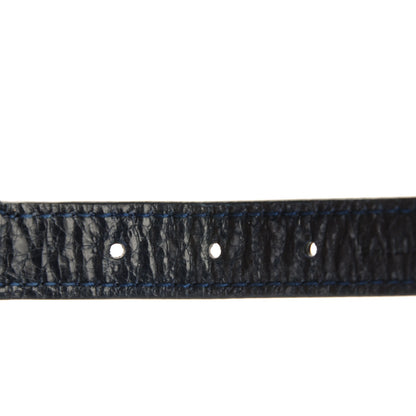Balenciaga Agneau Arena Two Row Giant Gold M Bracelet Bleu Obscur 5 of 8