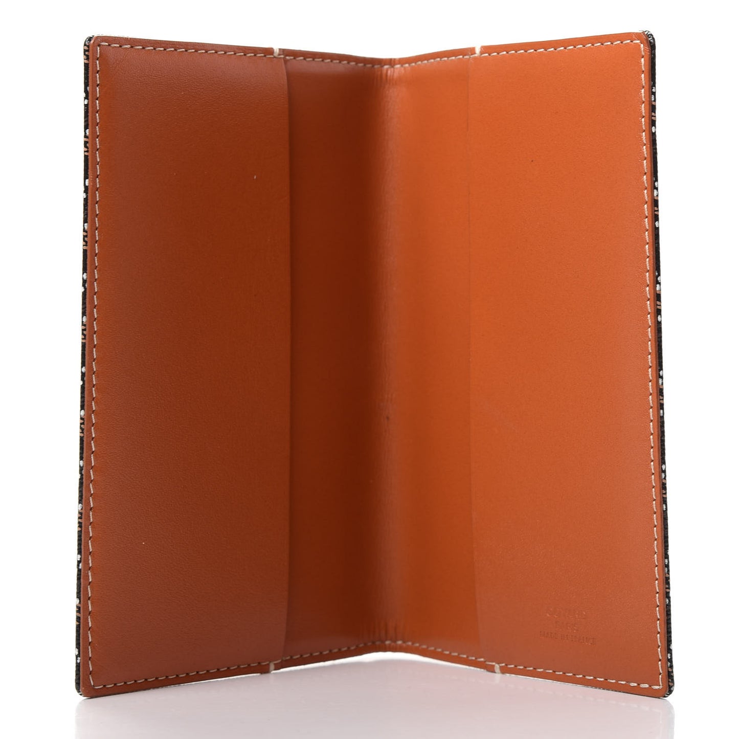 Goyardine Passport Holder Black Gold