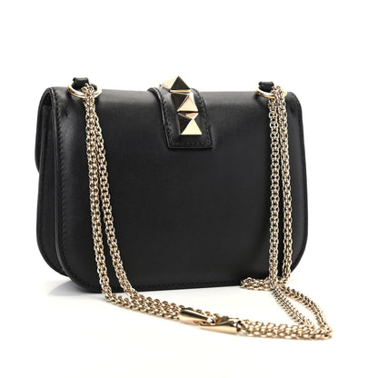 Valentino Garavani Vitello Small Glam Lock Rockstud Flap Black 3 of 8