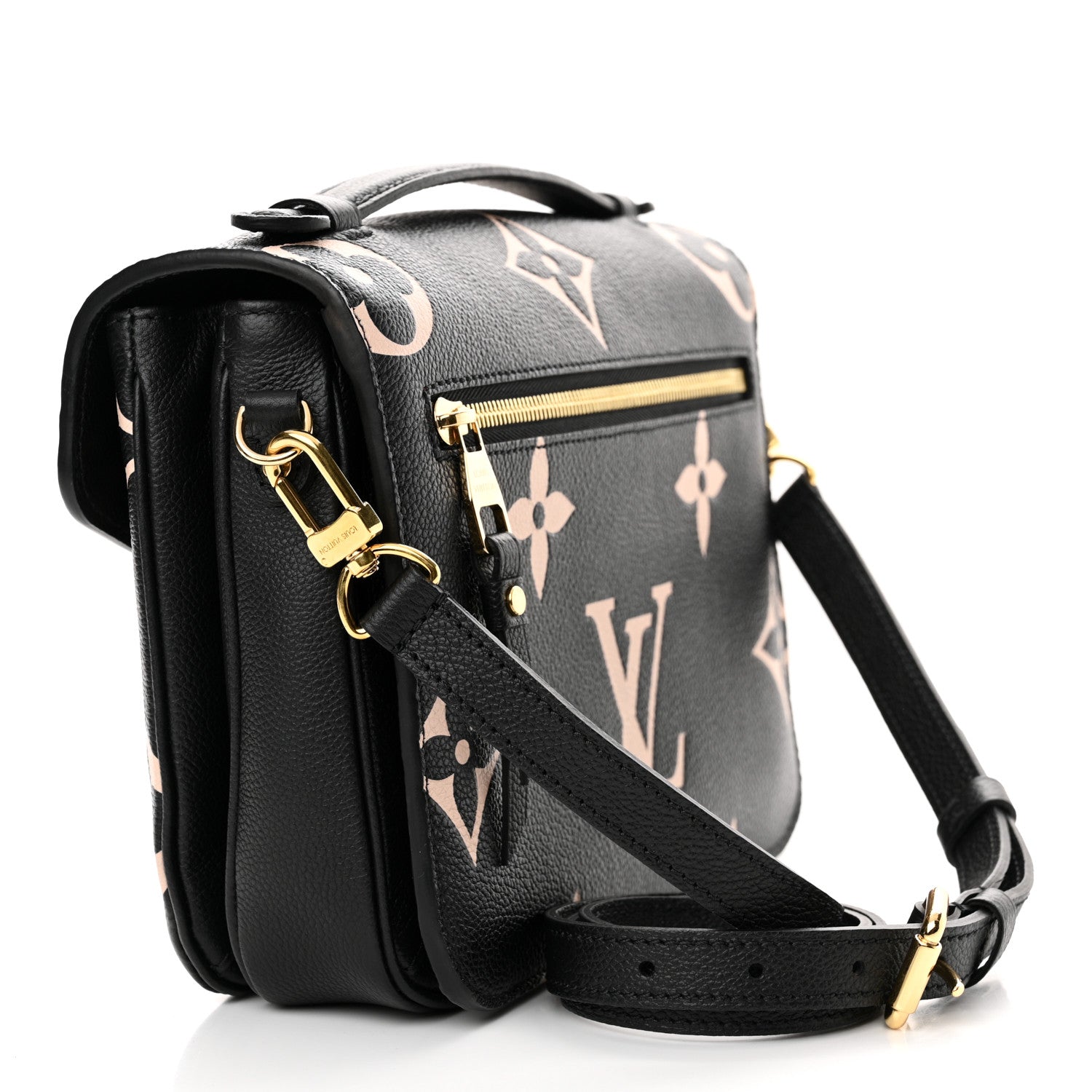Louis Vuitton Empreinte Monogram Giant Pochette Metis Black Beige 3 of 9