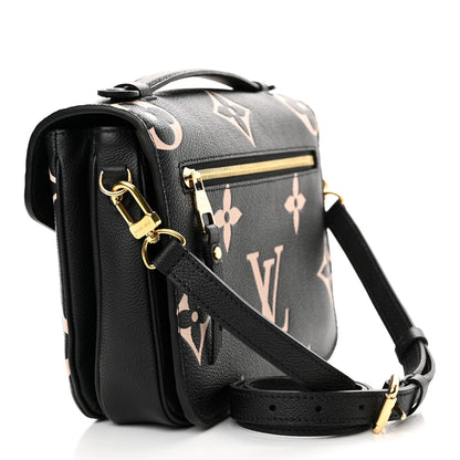 Louis Vuitton Empreinte Monogram Giant Pochette Metis Black Beige 3 of 9
