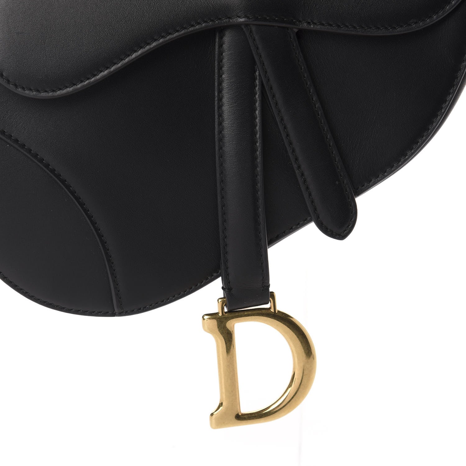 Christian Dior Calfskin Mini Saddle Bag Black 10 of 10