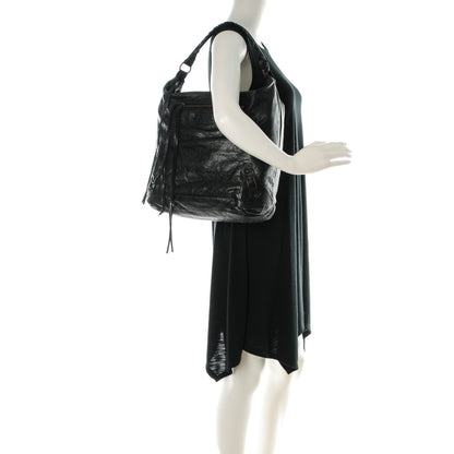 Balenciaga Agneau Classic Hardware Day Hobo Black 2 of 8