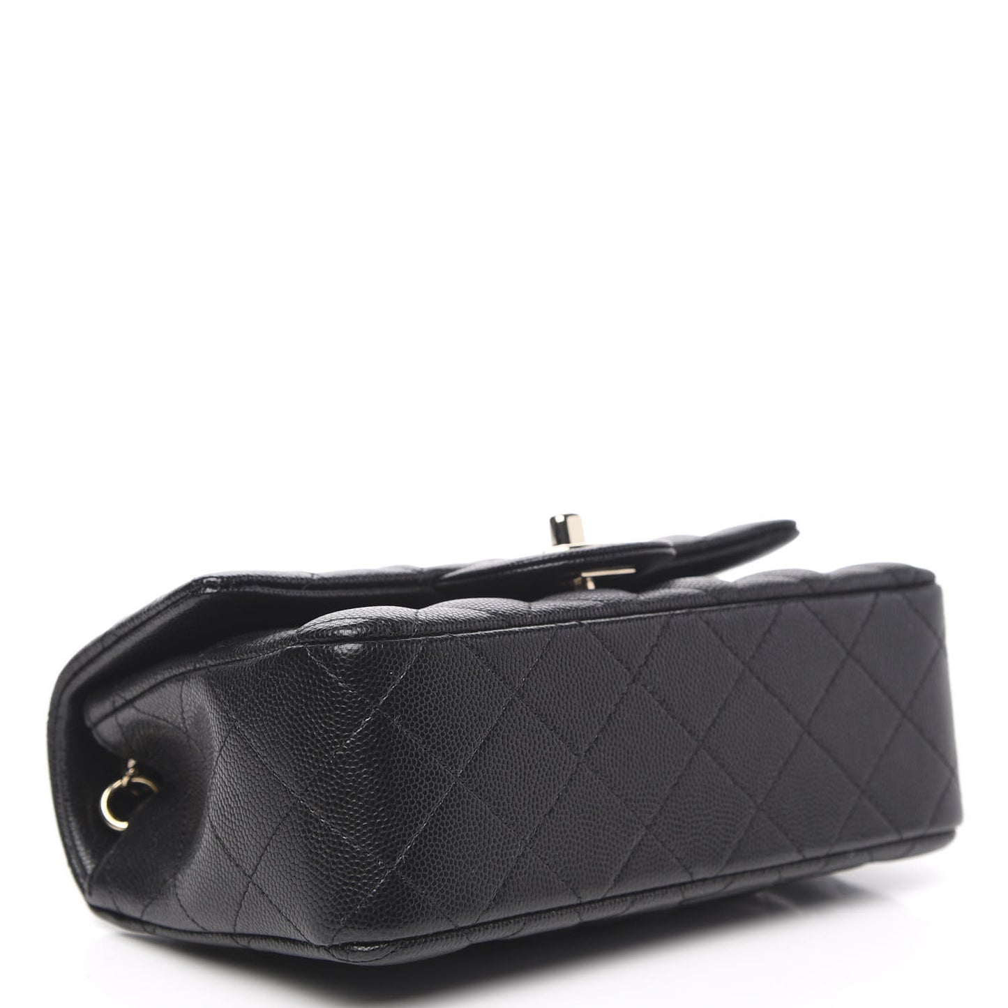 Caviar Quilted Mini Rectangular Flap Black