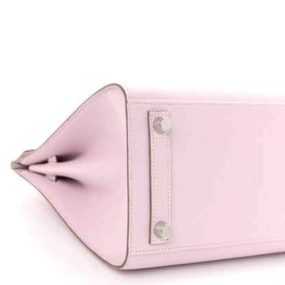 Hermes Epsom Birkin Sellier 25 Mauve Pale 9 of 11