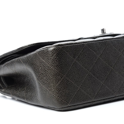 Chanel Caviar Quilted Jumbo Double Flap Dark Charcoal 6 of 11