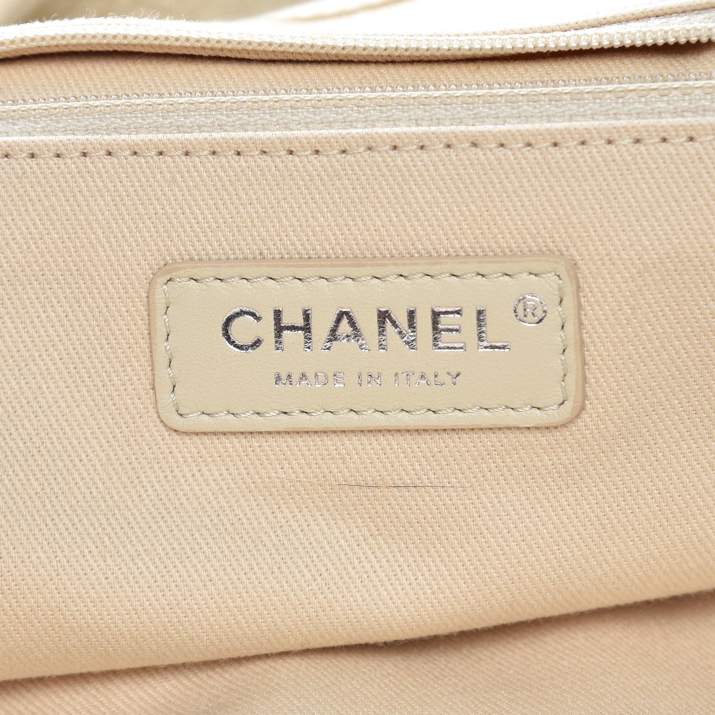 Canvas Maxi Bowling Bag White Beige