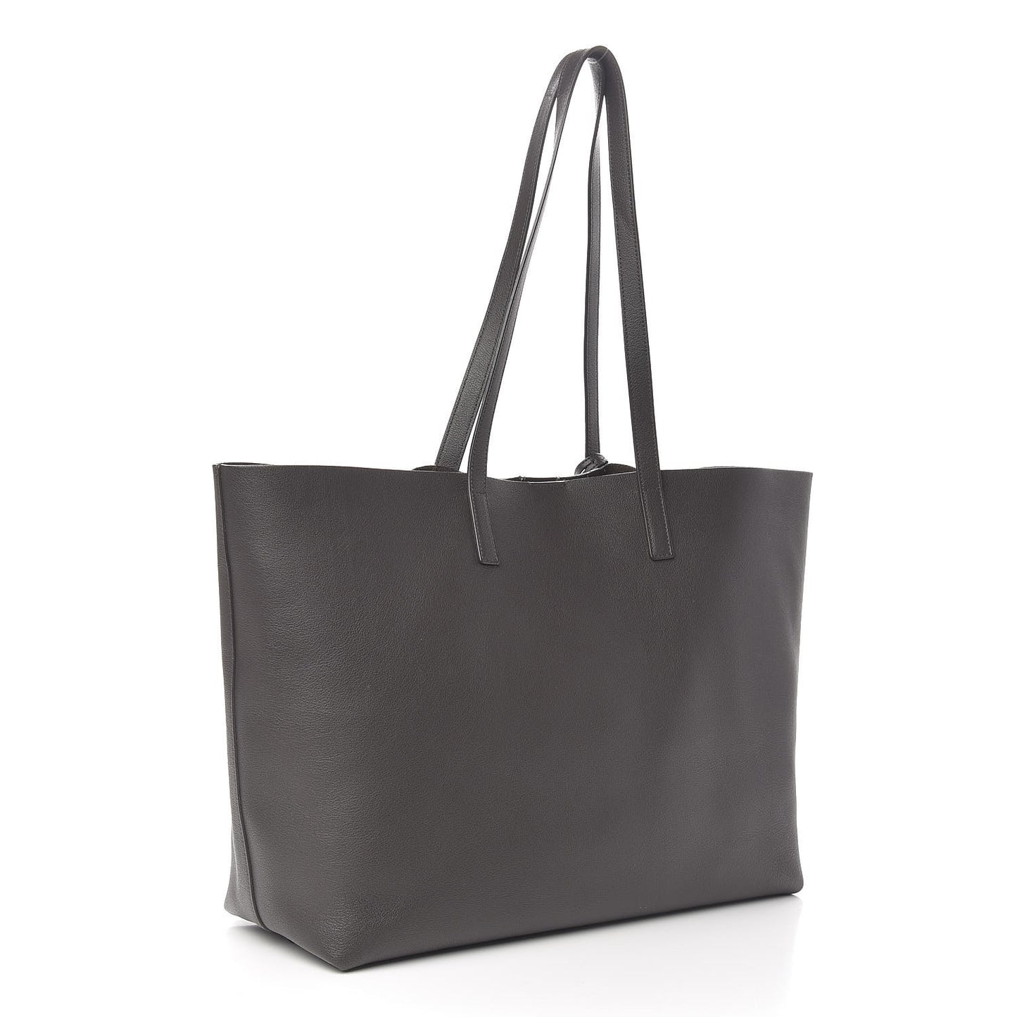 Calfskin Large Shopping Tote Dark Grey