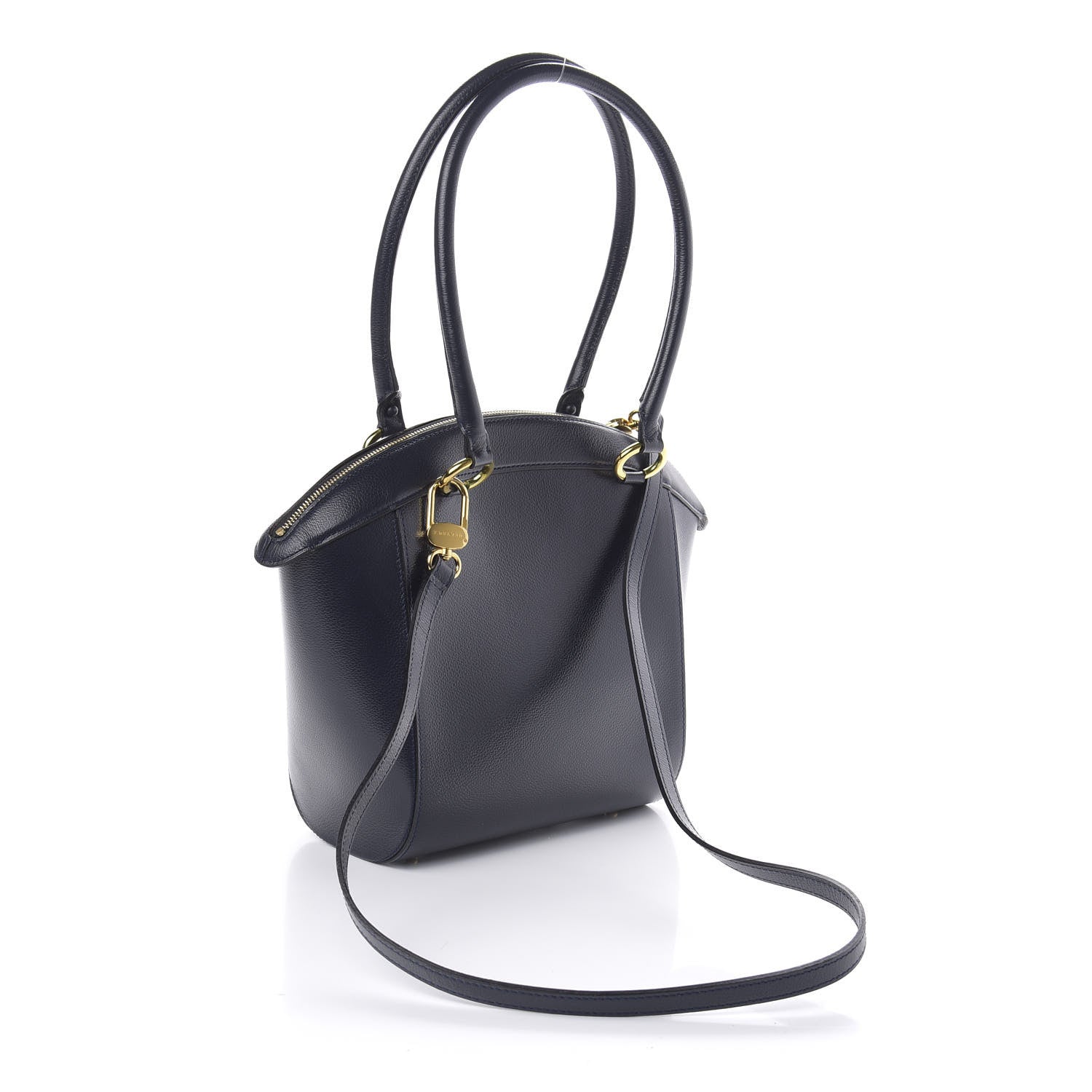 Delvaux Grained Calfskin Charme Tote Jumping Marine 4 of 12