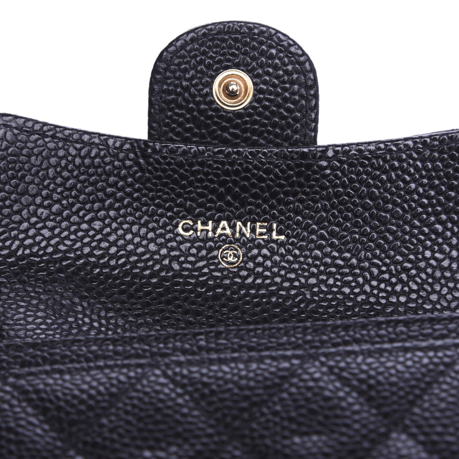 Chanel Caviar Quilted Flap Card Holder Black 6 of 10