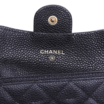 Chanel Caviar Quilted Flap Card Holder Black 6 of 10