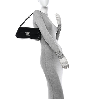 Celine Shiny Calfskin Medium Lola Bag Black 2 of 9