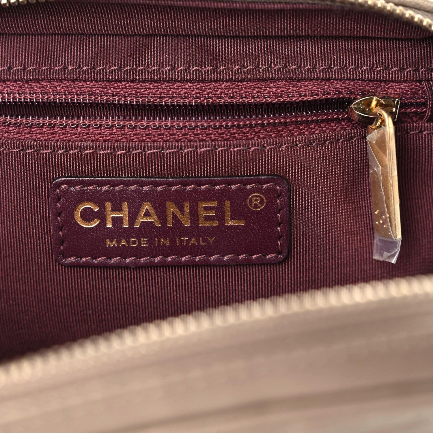 Chanel Metallic Lambskin Mini Coco Boy Camera Case Dark Gold 7 of 13