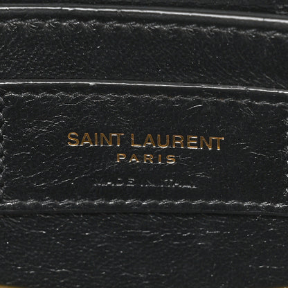 Saint Laurent Smooth Calfskin Manhattan Shoulder Bag Black Beige 6 of 12