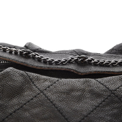 Chanel Caviar Stitched Large Outdoor Hobo Black 8 of 8