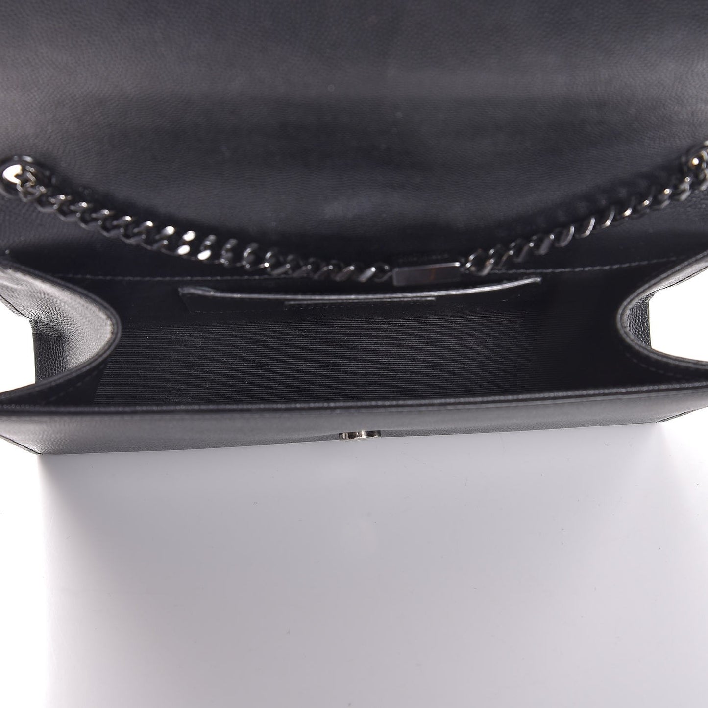 Grain De Poudre Medium Classic Monogram Kate Satchel Black