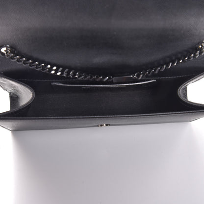 Saint Laurent Grain De Poudre Medium Classic Monogram Kate Satchel Black 5 of 7