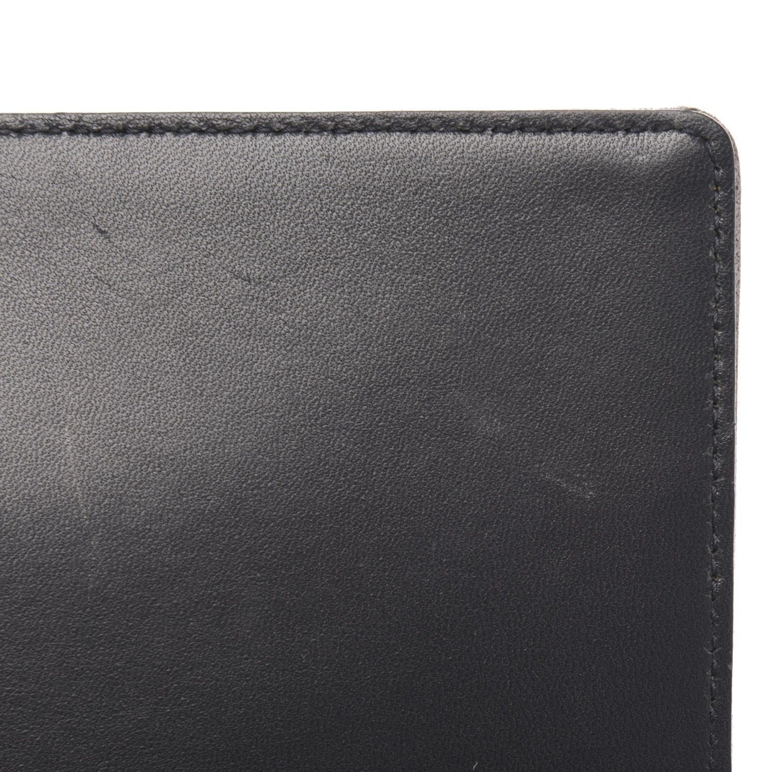 Christian Dior Metallic Brushed Calfskin Diorama Wallet on Chain Pouch Gunmetal 12 of 12