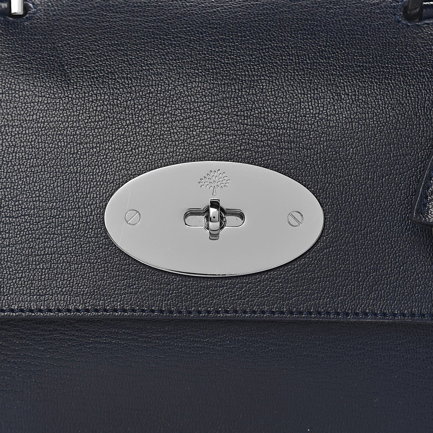 Mulberry Glossy Goatskin Medium Del Rey Satchel Midnight Blue 11 of 12
