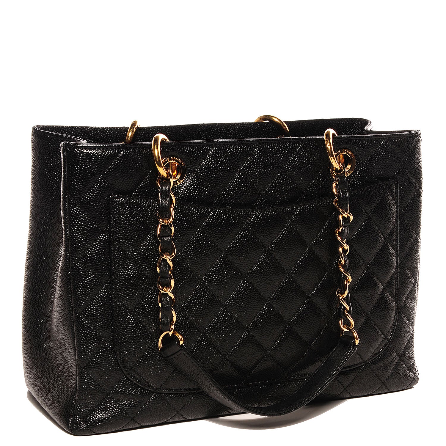 Chanel Caviar Grand Shopping Tote GST Black 3 of 9
