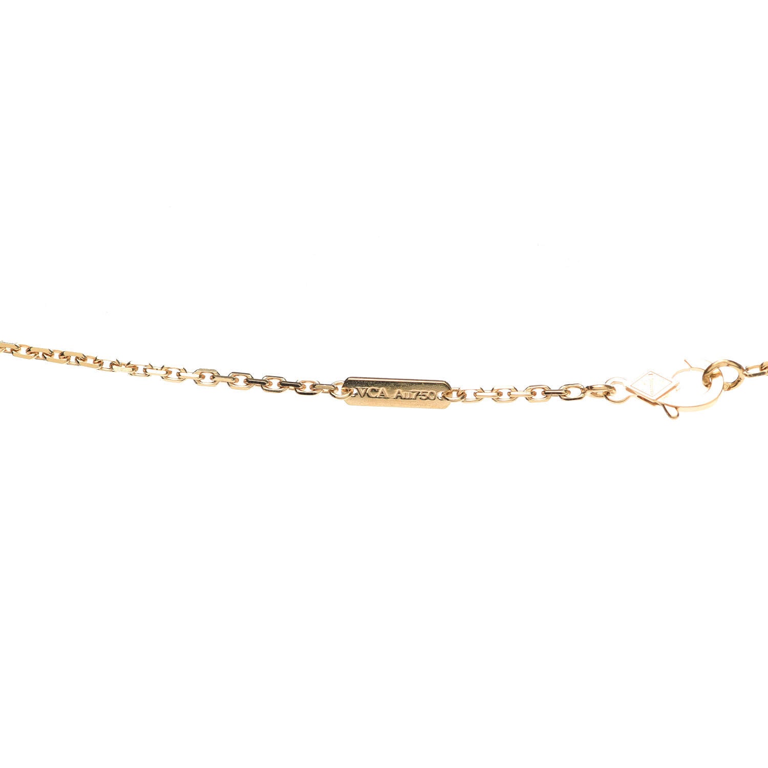 Van Cleef & Arpels 18K Yellow Gold Mother of Pearl Magic Alhambra Long Necklace 3 of 7