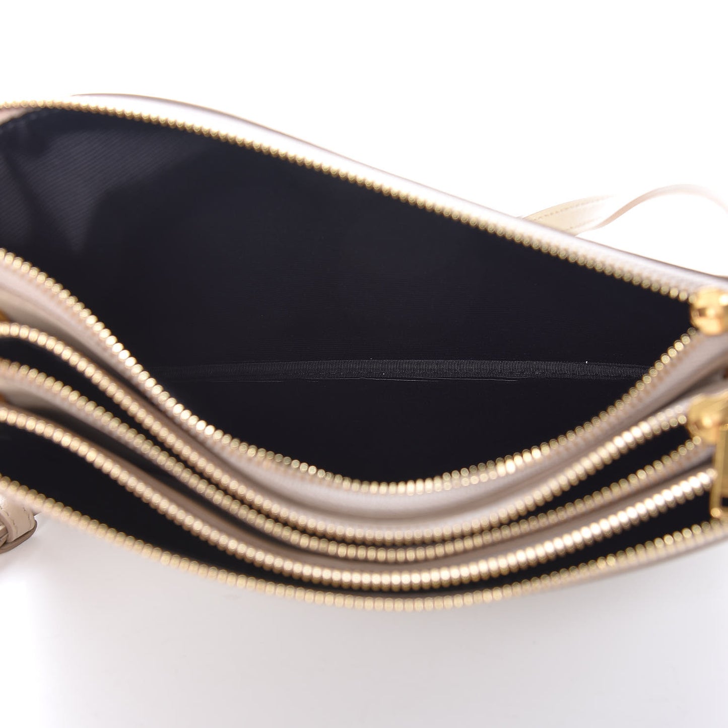 Lambskin Large Trio Crossbody Bag Linen