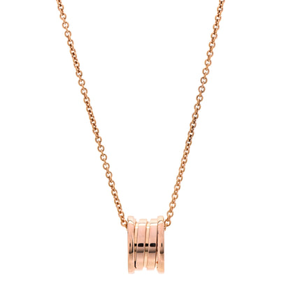 Bulgari 18K Rose Gold B.Zero1 Pendant Necklace 1 of 7
