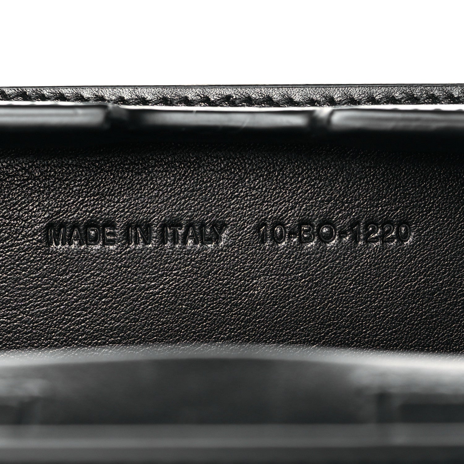 Christian Dior Lambskin Vertical Wallet On Strap Black 7 of 12