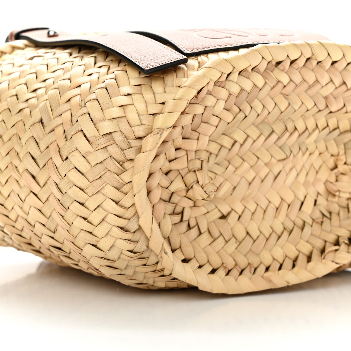 Raffia Small Basket Tote Bag Natural Tan