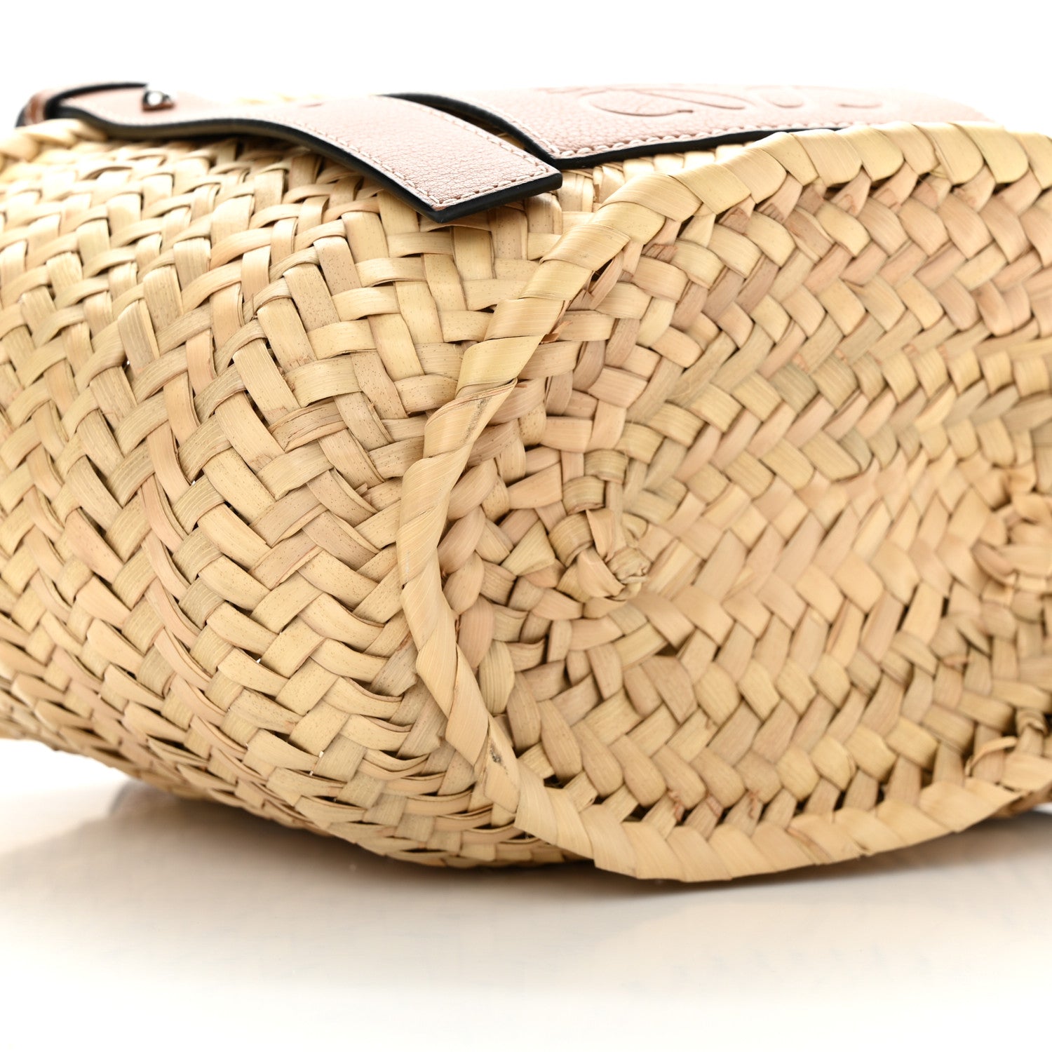 Loewe Raffia Small Basket Tote Bag Natural Tan 8 of 11