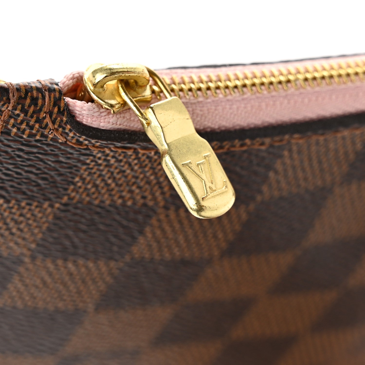 Louis Vuitton Damier Ebene Neverfull MM GM Pochette Rose Ballerine 9 of 9