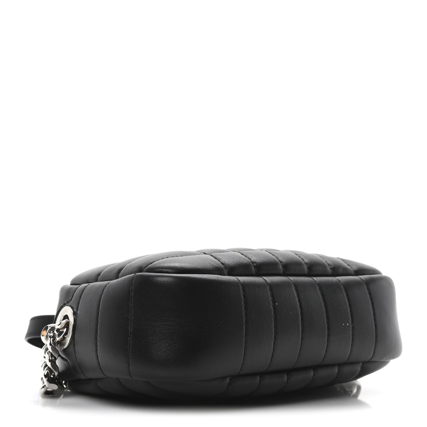 Calfskin Quilted Mini Lola Camera Bag Black