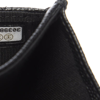 Chanel Caviar Quilted Boy Flap Card Holder Black 8 of 9