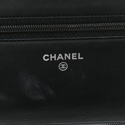 Chanel Calfskin Quilted Cambon Wallet On Chain WOC Black 6 of 11