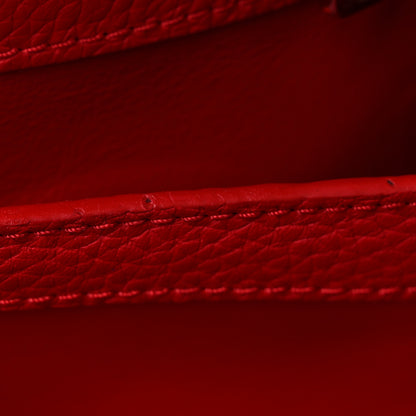 Louis Vuitton Taurillon Capucines PM Rubis 9 of 9