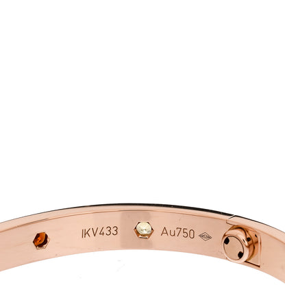 Cartier 18K Pink Gold Sapphire Garnet Amethyst LOVE Bracelet 17 6 of 7
