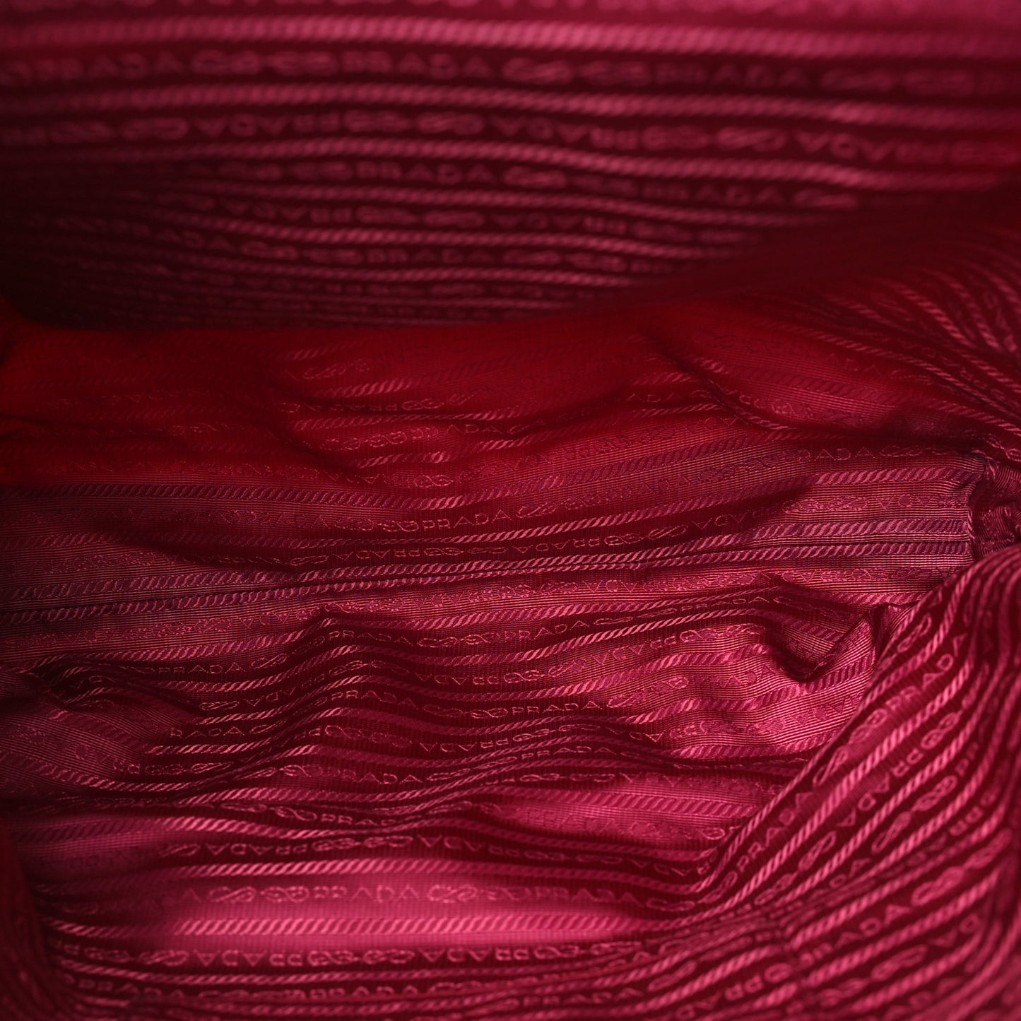 Tessuto Nylon Saffiano Pocket Tote Ibisco