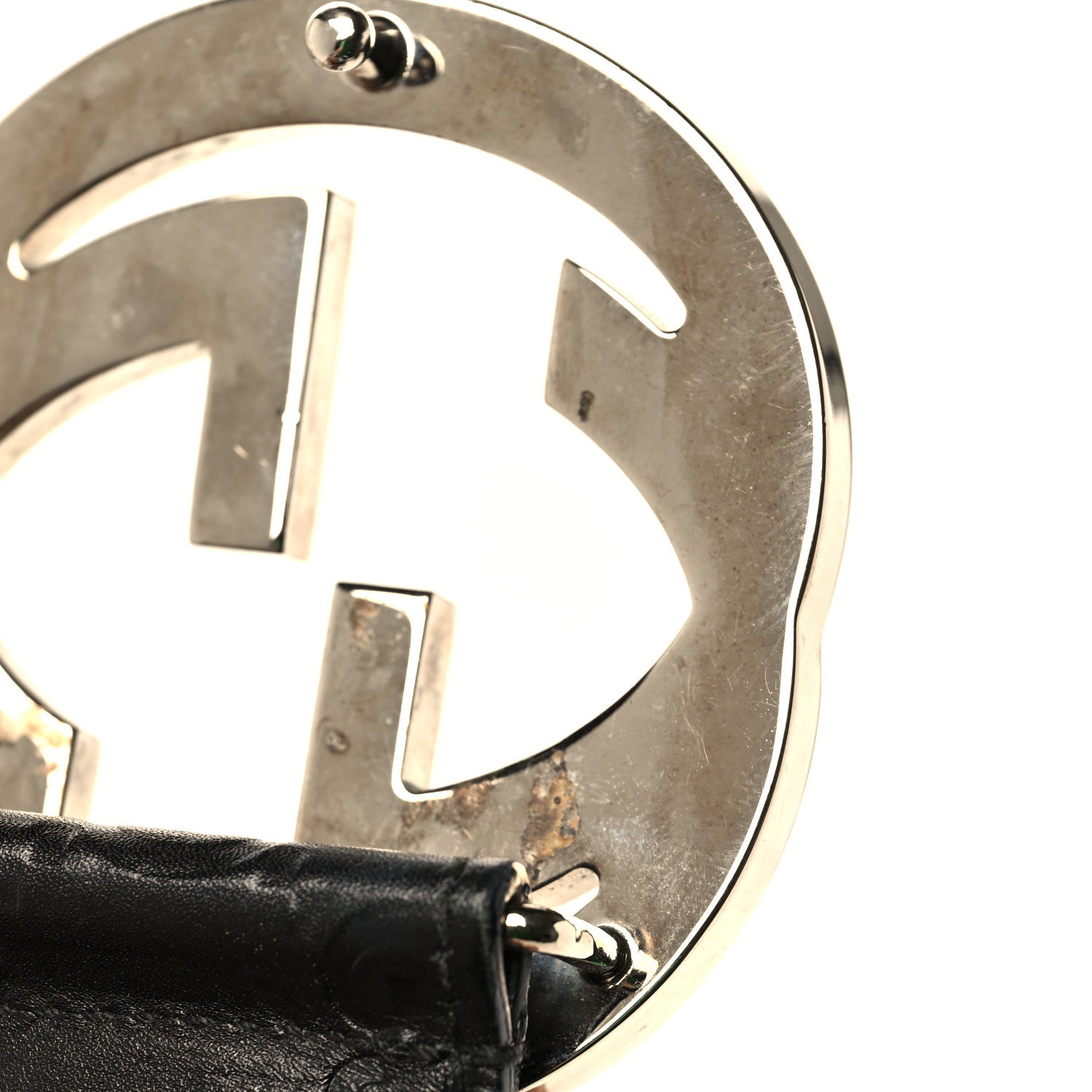 Gucci Guccissima Interlocking G 40mm Belt 80 32 Black 5 of 5